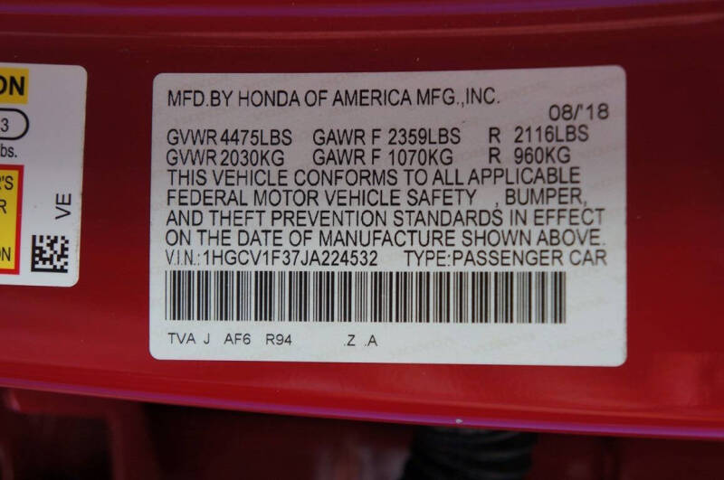 2018 Honda Accord Sport