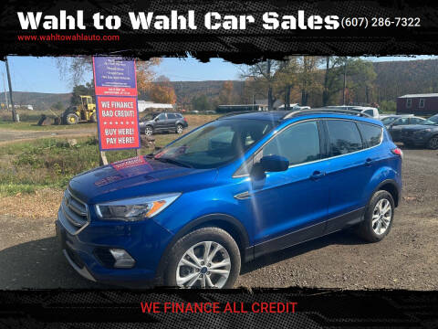 2018 Ford Escape for sale at Wahl to Wahl Car Sales in Cooperstown NY