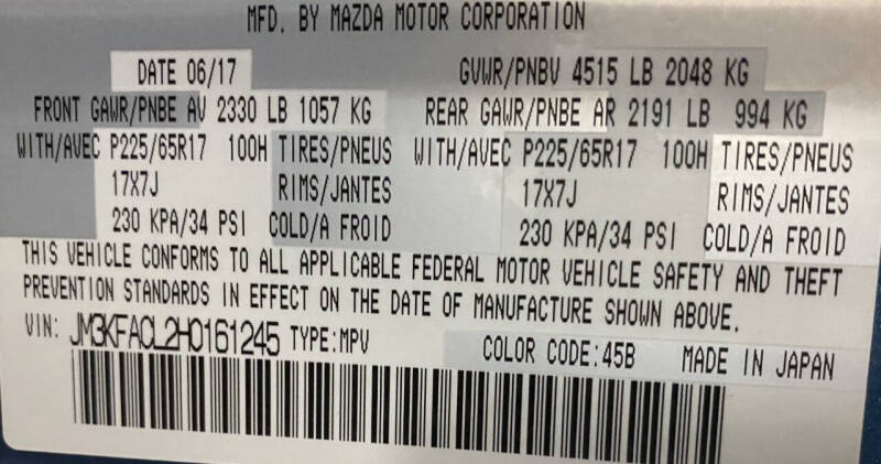 2017 Mazda CX-5 Touring