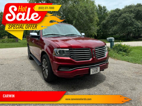 2015 Lincoln Navigator for sale at CARWIN in Katy TX