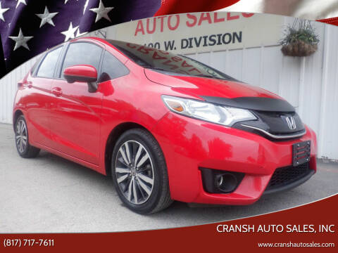 2015 Honda Fit for sale at CRANSH AUTO SALES, INC in Arlington TX