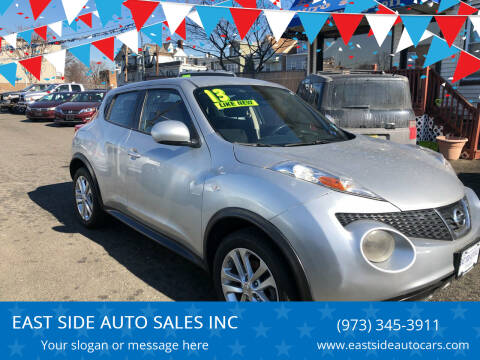 2013 Nissan JUKE for sale at EAST SIDE AUTO SALES INC in Paterson NJ