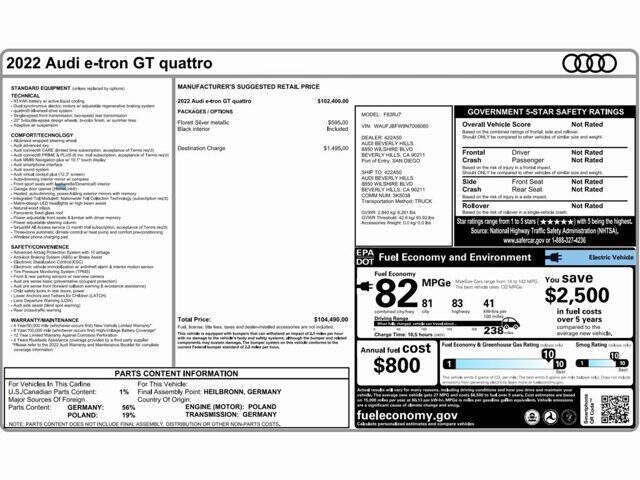 2022 Audi e-tron GT quattro Premium Plus