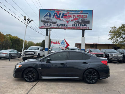 2018 Subaru WRX for sale at ANF AUTO FINANCE in Houston TX