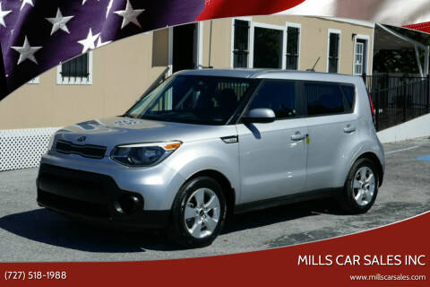 2017 Kia Soul for sale at MILLS CAR SALES INC in Clearwater FL