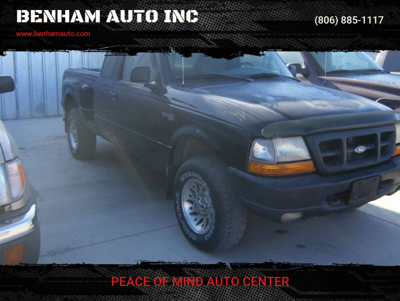 1998 Ford Ranger for sale at BENHAM AUTO INC in Lubbock TX
