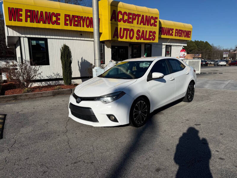 2016 Toyota Corolla for sale at Acceptance Auto Sales in Lithia Springs GA