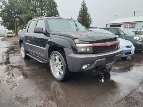 2003 Chevrolet Avalanche for sale at M AND S CAR SALES LLC in Independence OR