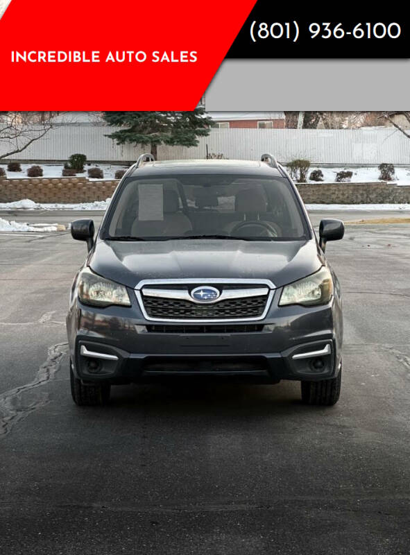 2015 Subaru Forester for sale at INCREDIBLE AUTO SALES in Bountiful UT