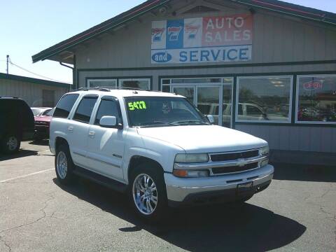 2003 Chevrolet Tahoe for sale at 777 Auto Sales and Service in Tacoma WA