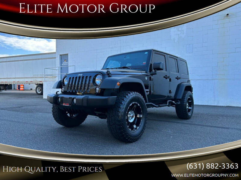 2015 Jeep Wrangler Unlimited for sale at Elite Motor Group in Lindenhurst NY