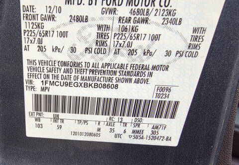 2011 Ford Escape Limited