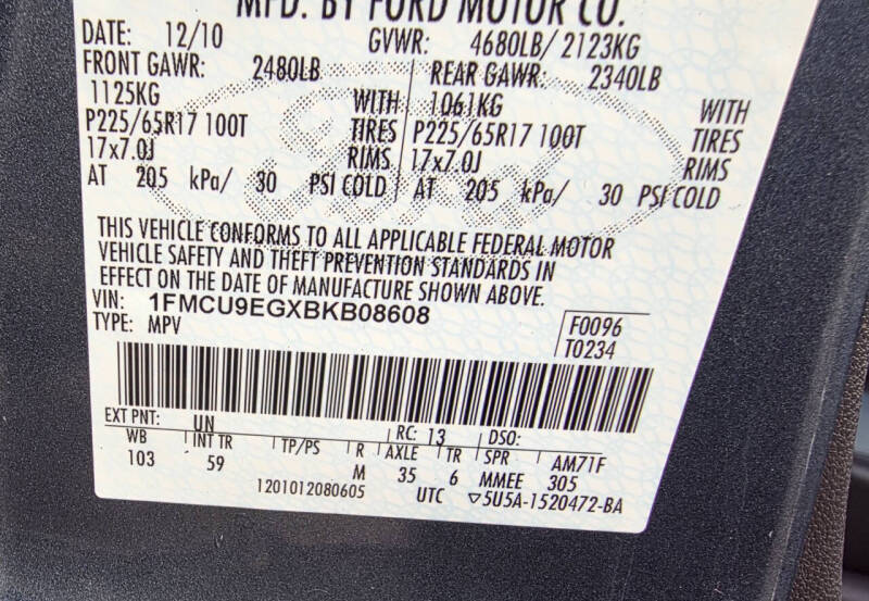 2011 Ford Escape Limited