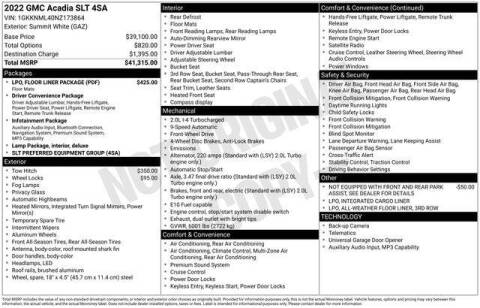 2022 GMC Acadia SLT