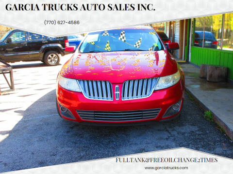 2010 Lincoln MKS for sale at Garcia Trucks Auto Sales Inc. in Austell GA