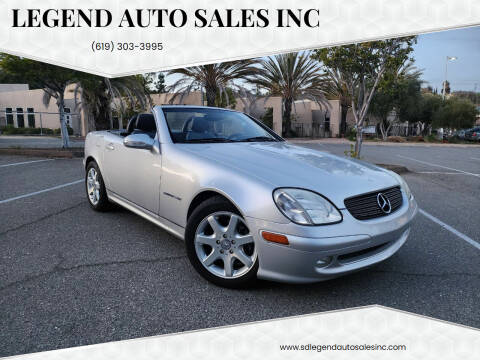 2002 Mercedes-Benz SLK for sale at Legend Auto Sales Inc in Lemon Grove CA