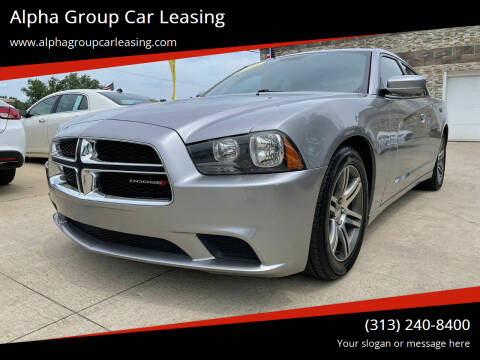 2013 Dodge Charger for sale at Alpha Group Car Leasing in Redford MI