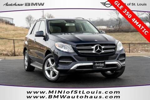 2018 Mercedes-Benz GLE for sale at Autohaus Group of St. Louis MO - 3015 South Hanley Road Lot in Saint Louis MO
