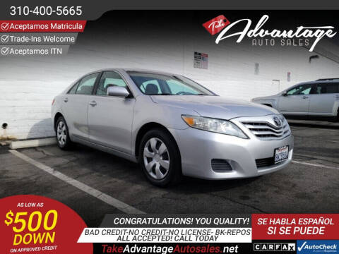 2011 Toyota Camry for sale at ADVANTAGE AUTO SALES INC in Bell CA