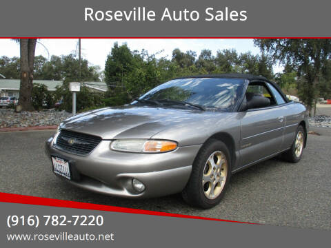 1999 Chrysler Sebring for sale at Roseville Auto Sales in Roseville CA