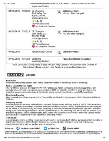 2017 Ford Transit Connect