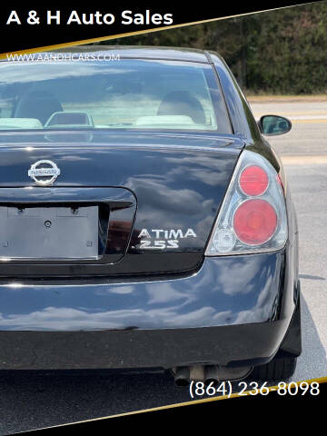 2005 Nissan Altima for sale at A & H Auto Sales in Greenville SC