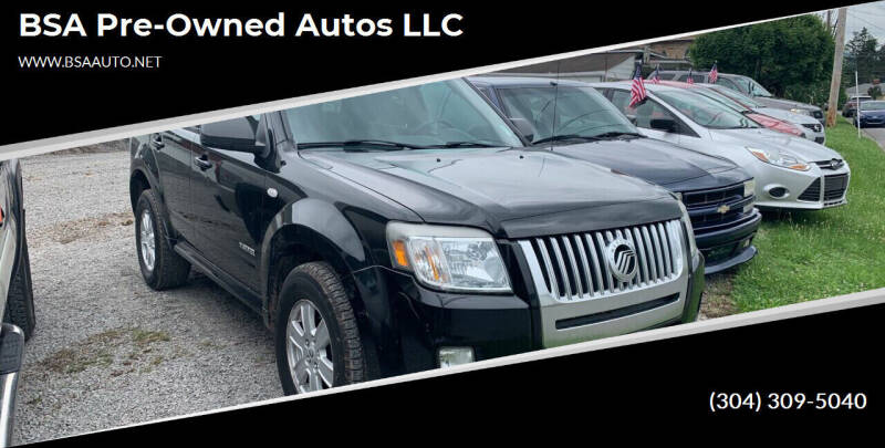 2008 Mercury Mariner for sale at BSA Pre-Owned Autos LLC in Hinton WV