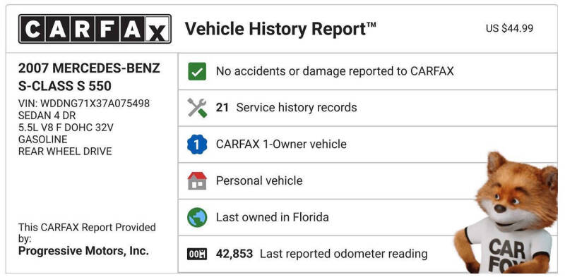 2007 Mercedes-Benz S-Class S 550
