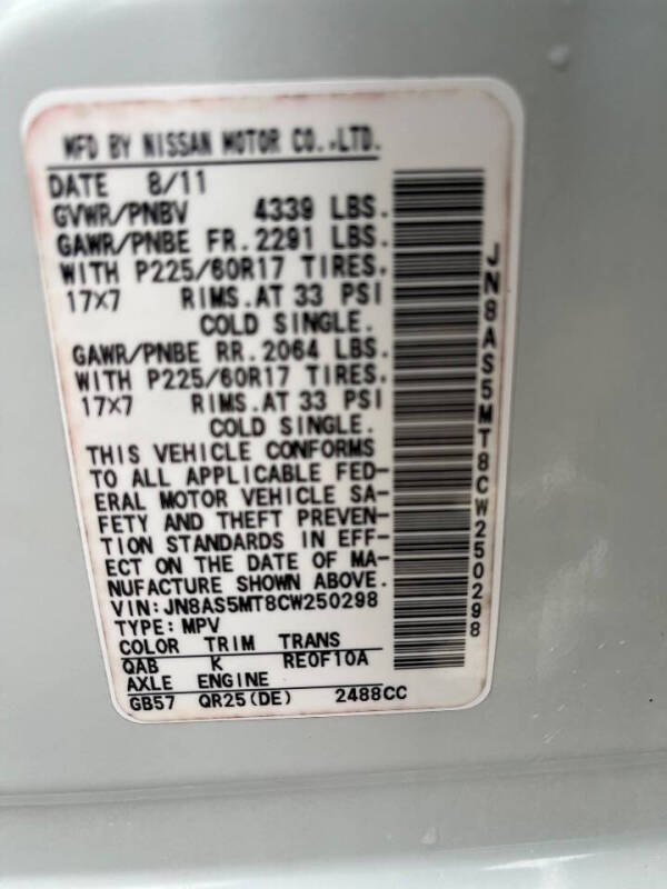 2012 Nissan Rogue SV