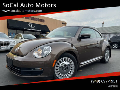 2013 Volkswagen Beetle for sale at SoCal Auto Motors in Costa Mesa CA