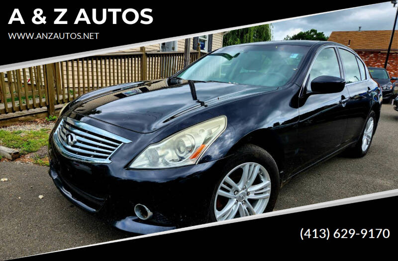 2011 Infiniti G25 Sedan for sale at A & Z AUTOS in Westfield MA