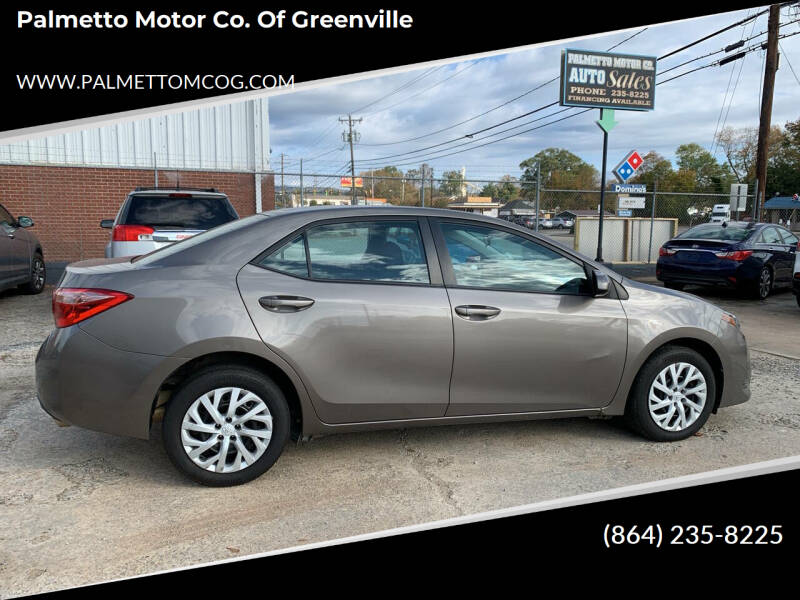 2017 Toyota Corolla for sale at Palmetto Motor Co. of Greenville in Greenville SC