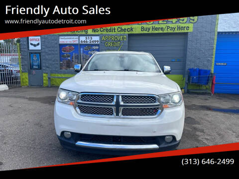 2012 Dodge Durango for sale at Friendly Auto Sales in Detroit MI