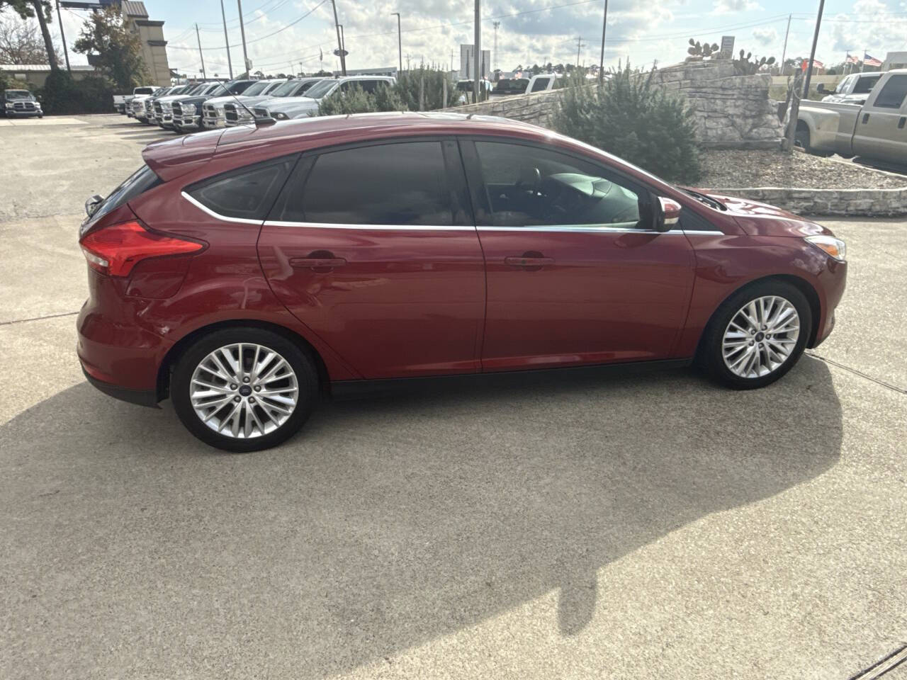 Red 2017 Ford Focus Titanium Titanium 4dr Hatchback 1