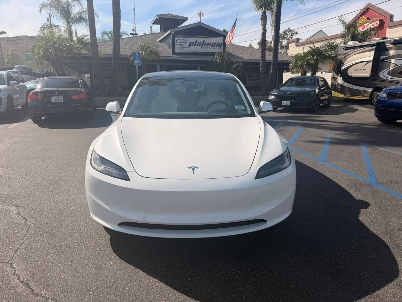 White 2025 Tesla Model 3 Long Range Long Range 4dr Fastback 2