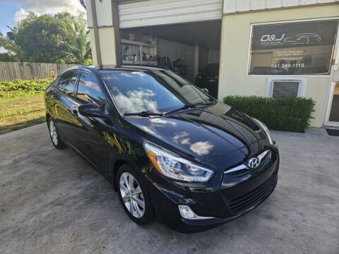 2014 Hyundai Accent for sale at O & J Auto Sales in Royal Palm Beach FL