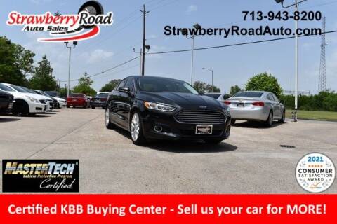2014 Ford Fusion for sale at Strawberry Road Auto Sales in Pasadena TX