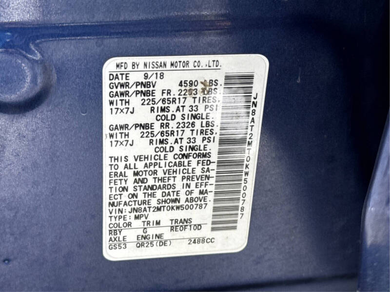 2019 Nissan Rogue SV