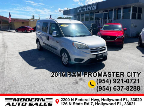 2016 RAM ProMaster City for sale at Modern Auto Sales in Hollywood FL