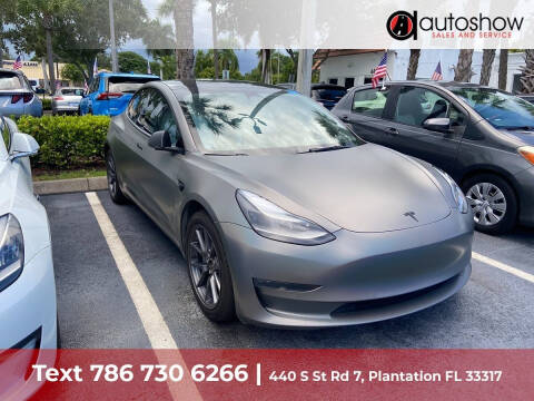 2022 Tesla Model 3 for sale at AUTOSHOW SALES & SERVICE in Plantation FL