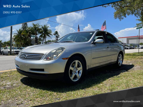 2004 Infiniti G35 for sale at WRD Auto Sales in Hollywood FL