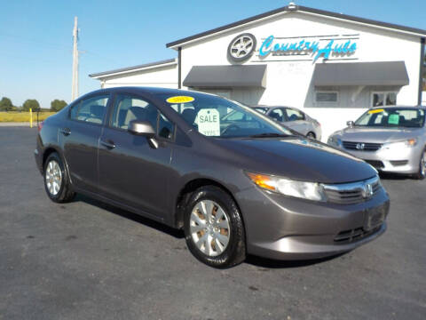 2012 Honda Civic for sale at Country Auto in Huntsville OH