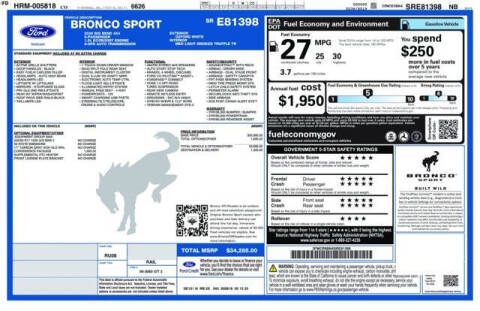 2025 Ford Bronco Sport Big Bend