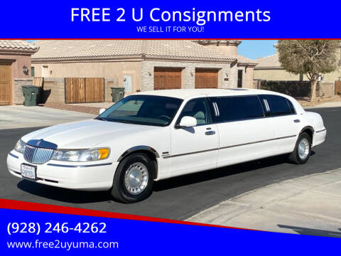 2000 Lincoln Town Car for sale at FREE 2 U Consignments in Yuma AZ