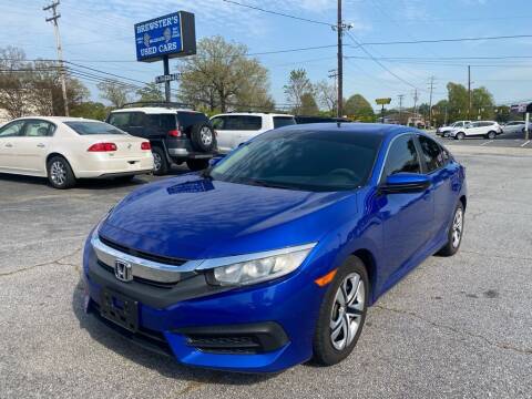 2016 Honda Civic for sale at Brewster Used Cars in Anderson SC