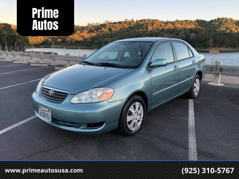 2007 Toyota Corolla for sale at Prime Autos in Lafayette CA