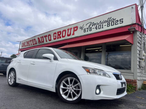 2012 Lexus CT 200h for sale at Unlimited Auto Group of Marietta in Marietta GA