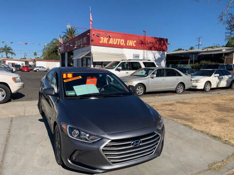 2018 Hyundai Elantra for sale at 3K Auto in Escondido CA