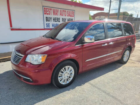 2013 Chrysler Town and Country for sale at Best Way Auto Sales II in Houston TX