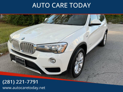 2015 BMW X3 for sale at AUTO CARE TODAY in Spring TX